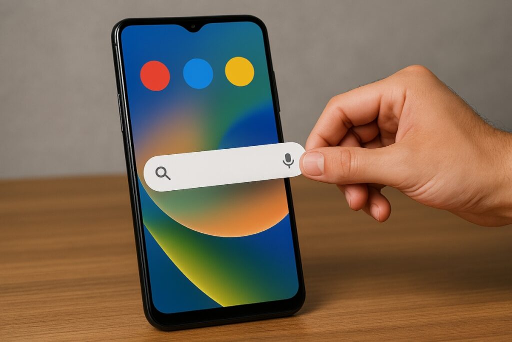 How to remove the Google search bar from the home screen on Android